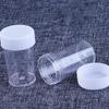 5 шт./лот Портативная косметическая баночка Пустая баночка Пластиковая коробка Контейнер для хранения Макияж Нейл-арт Бисер Круглая Прозрачная Бутылка для хранения