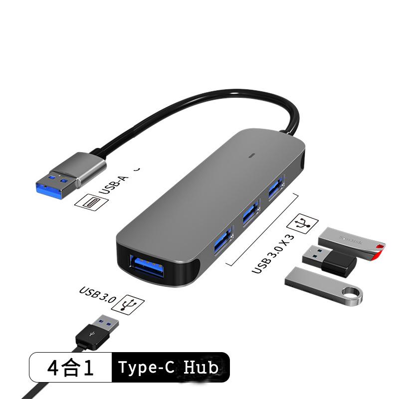 4 в 1 USB 3.0 концентратор 5 Гбит/с высокоскоростной адаптер типа C док-станция многопортовый разветвитель для Macbook Air Pro компьютерные аксессуары