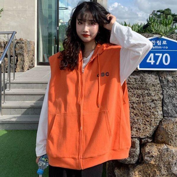 Spring Autumn Cotton Casual Vest Female Korean Version Loose Temperament Fashion Short Waistcoat Jacket