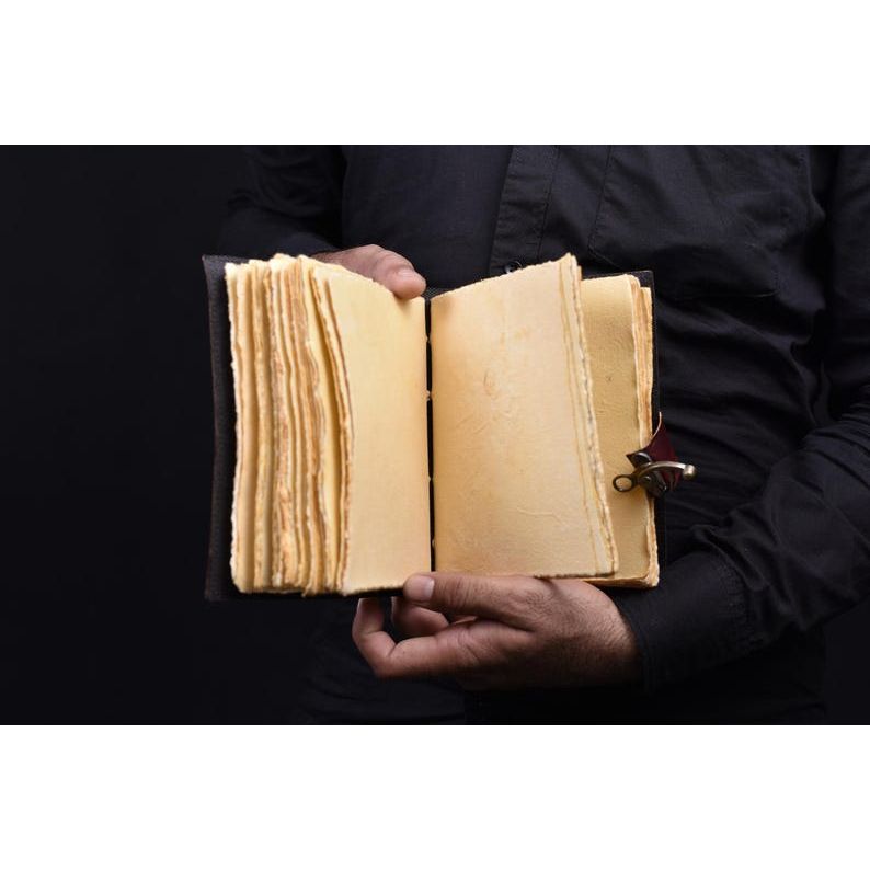 Leather Journal Tree of Life - Genuine Leather Notebooks For Women. ( 100 Pages )