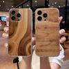 Чехол из натурального дерева для iPhone 17 16e 16 15 14 13 12 11mini Pro Max X XR XSMAX 8 7 Air Plus Мягкий чехол