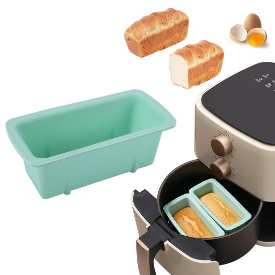 Silicone Loaf Pan Rectangular Cake Mold Large Baking Tray for Toast Bread Desserts High-temperature Resistant Bakeware