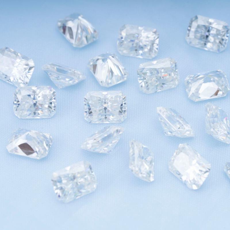 Cellacity High Quality Radiation-cut Pillow Moissanite Loose Gemstone 0.5-10CT D Color VVS1 Passed the Diamond Test and Obtained the GRA Certificate