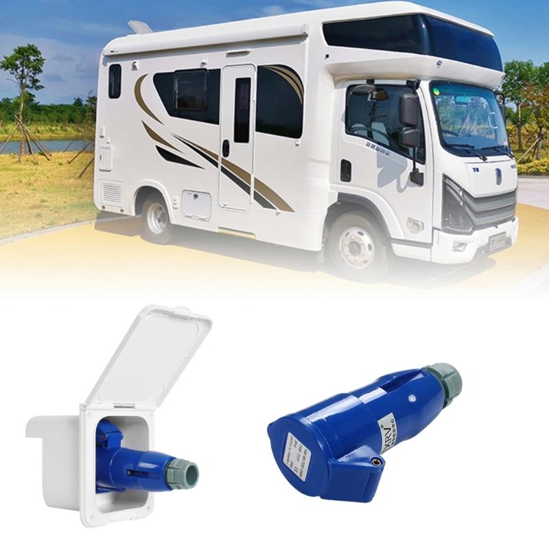 Адаптер питания для генератора автодома 16А 3-контактный 220-250В Встраиваемая розетка для подключения