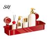 Bathroom Storage Organizer Rack with Suction Cup No-Drill Design Strong Toiletry Basket Load-Bearing Non-Slip Wall for Kitchen Damage-free