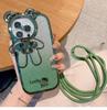 Чехол-ремешок с блестками и подставкой для iPhone 13/14/15 Pro Max и 16