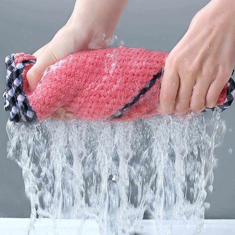 Бытовых супервпитывающих полотенец из микрофибры, салфеток для кухонной посуды, салфеток для мытья посуды с антипригарным покрытием, инструментов для чистки и протирания посуды