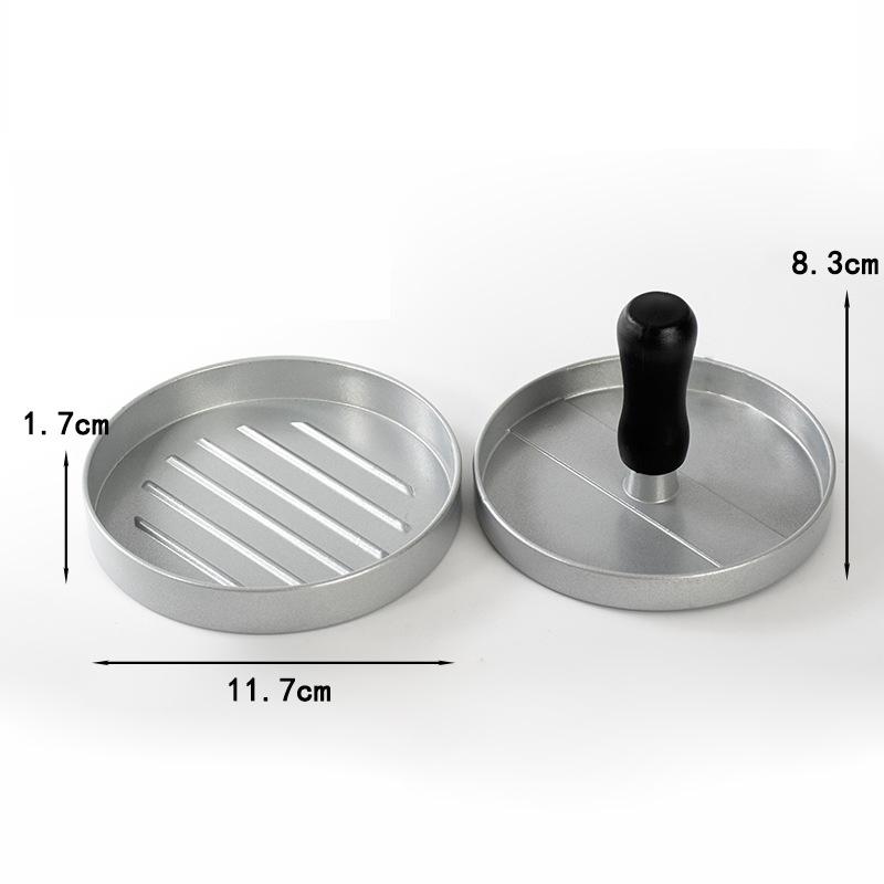 Антипригарная круглая форма для прессования фарша для бургеров с пластиковой ручкой, кухонный инструмент для приготовления гамбургеров и сэндвичей своими руками