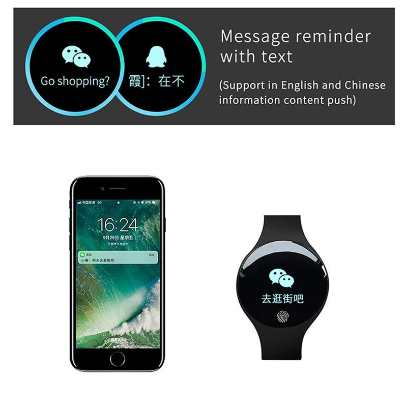 Умные часы IP65 OLED Спортивные Сообщения Здоровье Мужчины Женщины Молодежь Вибрирующий Будильник Браслет Bluetooth Шагомер Электронные Смарт-часы