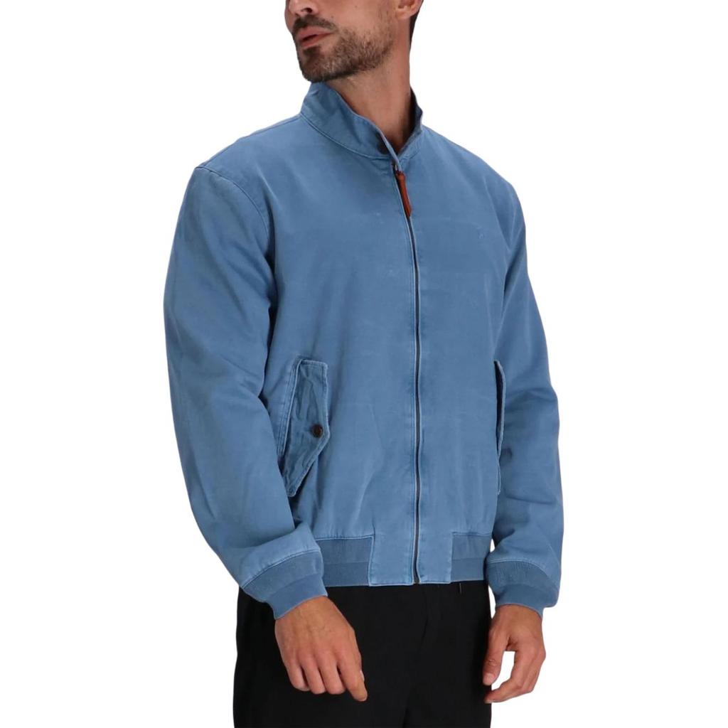 Polo Ralph Lauren однотонная куртка с воротником-стойкой и застежкой-молнией, длинные рукава, мужские куртки, синяя 710940743-002