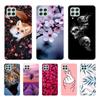 For Samsung A22 Case Silicone Soft Wolf Lion Floral Phone Cover On Samsung Galaxy A22 5G 4G GalaxyA22 A 22 Case TPU Clear Funda