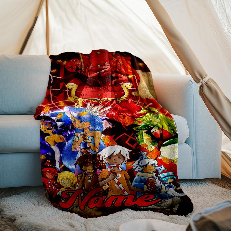 Personalized Custom Name Blanket - Cookie Run Print Design,Blanket for Sofa,Bed,Travel,Camping - Soft and Warm, Great Gift