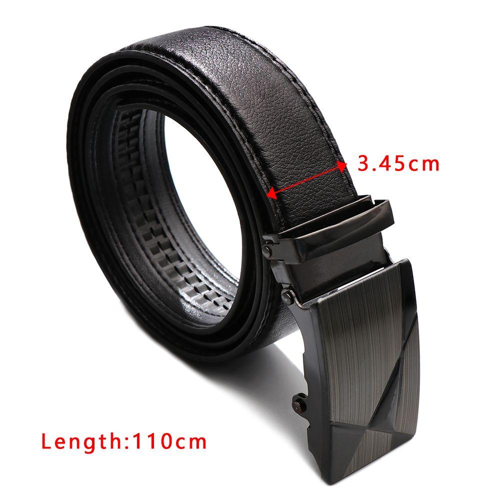 Роскошные высококачественные ремни с автоматической пряжкой, кожаные ремни с застежкой-храповиком