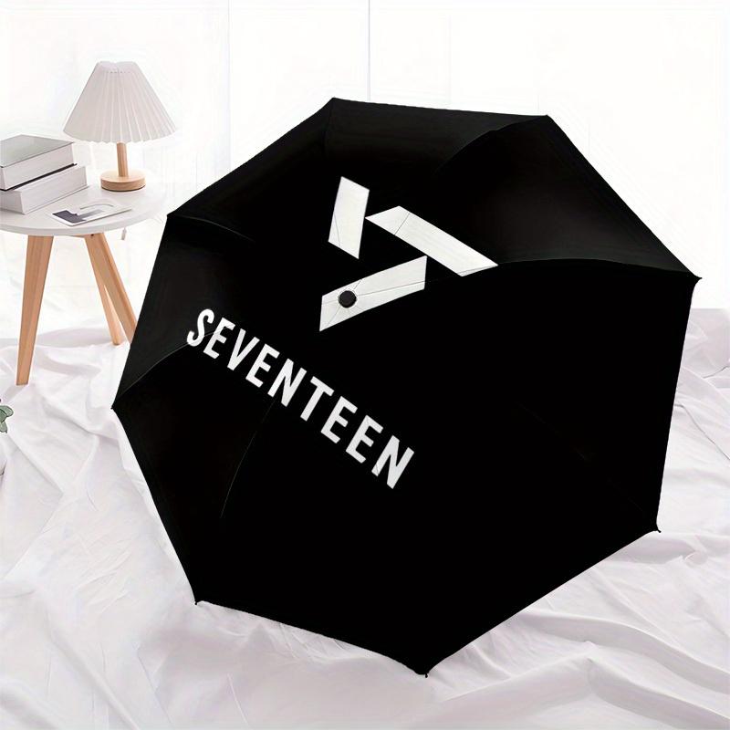 1pc SEVENTEEN Umbrella with Plastic Handle,Suitable for All Seasons Home Travel Outdoor UmbrellaM1274