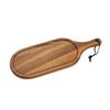 D&S Mini Reversible Serving Tray/Cutting Board, 40x15cm, Single-Serve, Natural Wood, Perfect for Breakfast, Outdoors, Lunch, and Serving (DS.181)
