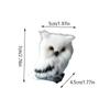 Home Decor Artificial Fur Toy Plush Toys Simulated Owl Model Owl Static Model Gift for Kids