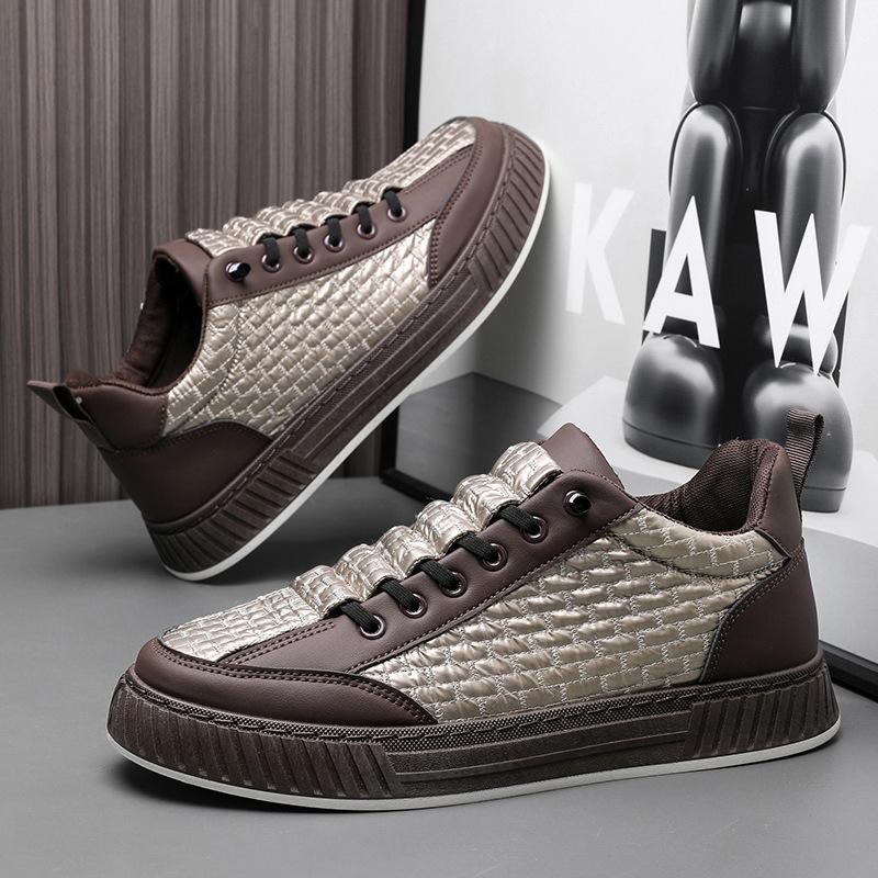 Мода 2025 Новые модные кроссовки на платформе для мужчин Повседневная обувь с высоким верхом Мужская обувь на плоской подошве Нескользящие спортивные кроссовки для бега Мужские весенние кроссовки