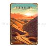 Death Valley National Park Metal Plaque  Vintage Retro Tin Sign Wall Decor  Rustic Home Decoration Poster for Living Room Bed