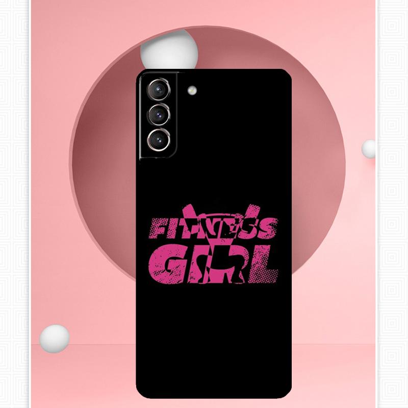 Чехол для тренажерного зала для фитнес-девушки для Samsung Galaxy S24 S23 Ultra S22 S20 FE S21 FE Note 10 20 S8 S9 S10 Plus