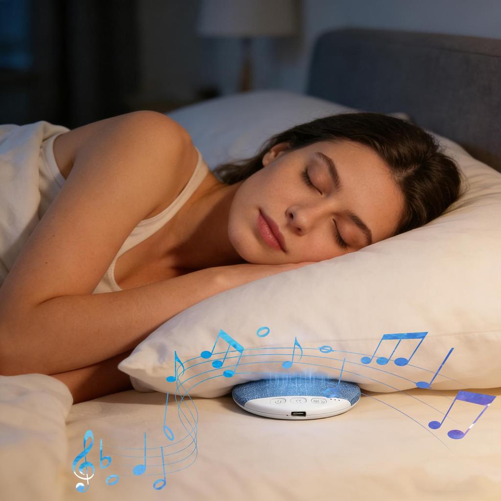 Мини беспроводной Bluetooth-динамик для сна с шумоподавлением под подушку, высокотехнологичный звуковой диск, портативный, перезаряжаемый, подарок для снятия бессонницы и расслабления