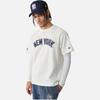 New Era × MLB Нью-Йорк Янкиз Свободная Повседневная Футболка с Принтом Букв с Круглым Вырезом Летняя Американская с Коротким Рукавом Унисекс Топы 14529285