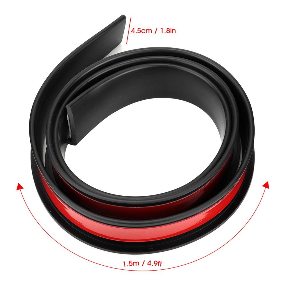 4.5cmx1.5m Universal Car Rubber Wheel Eyebrow Strip Protector Trim Car Accessories