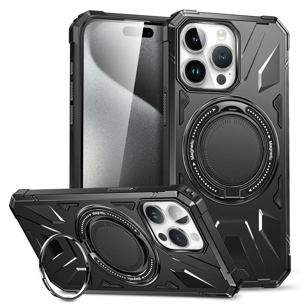 Чехол для телефона Armor 360 ° с вращающимся кронштейном для iPhone 16 15 14 13 12 Pro Max 11, противоударный защитный чехол для телефона