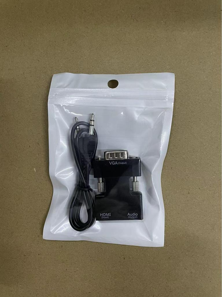 Конвертер видеосигнала HDMI в VGA высокой четкости с аудиокабелем