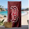 Пляжное полотенце с принтом Boston Red Sox Мягкое Портативное Быстросохнущее?Сухое полотенце для бассейна, летнего отпуска, активного отдыха на природе