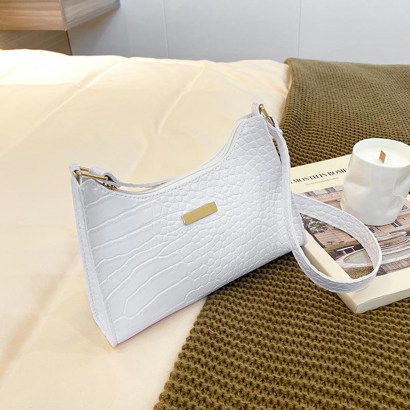 Trend Fashion Crocodile Pattern Armpit Bag New Versatile Shoulder Mobile Phone Change Women's Bag