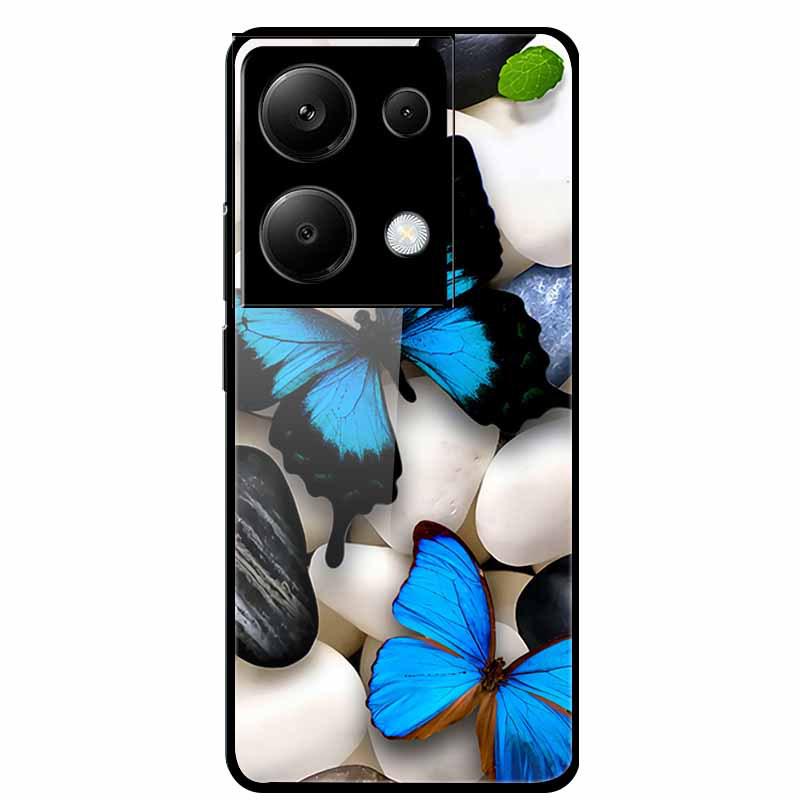 Чехол для Redmi NOTE 13 PRO 4G с закаленным стеклом и эстетичной цветной покраской