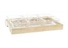Appetizer Tray - DKD HOME DECOR - Standard - Multicolor - Bamboo and Glass - 24 X 41 X 34.5 Cm