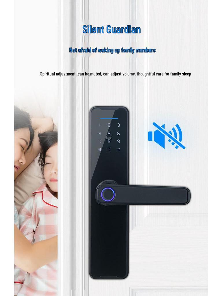 Умный электронный замок с отпечатком пальца и паролем для межкомнатных дверей: Идеально для спален, домашних офисов, квартир и многого другого.
