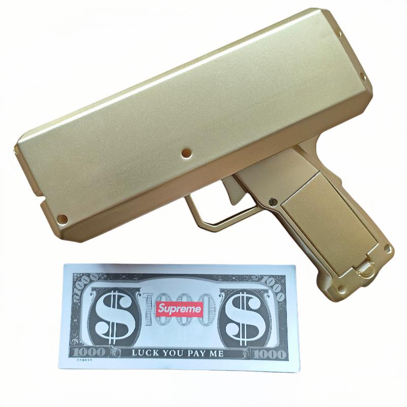 Кросс-бордерная денежная пушка с электроприводом и индивидуальным логотипом: Игрушечный реквизит "Банкнота с плевком доллара"