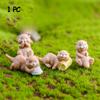 1 PC DIY Fairy Garden Home Decor Miniature Water Dog Otters Figurine Micro Landscape Animal Model