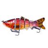 New 18g Multi-Jointed Micro Fish Lure, 6 Sections, Bionic Design for Bass and Asp Fishing.