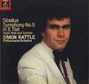 LP Пластинка ФИЛАРМОНИЧЕСКИЙ ОРКЕСТР, САЙМОН РЭТТЛ - Сибелиус Симфония № 5 ми-бемоль мажор Et EAC90141 ANGEL Япония Классика Б/У
