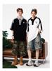 Hello Hipanda Panda Half Zipper Casual Polo Shirt Short Sleeve T-shirt
