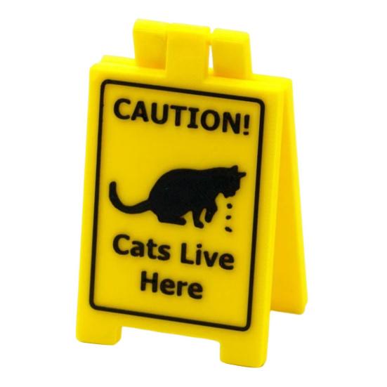 Yousheng предупреждающий знак о рвоте для собак и кошек, 3D-печатный предупреждающий знак о рвоте для котят и щенков, мини-настольный домашний офис, украшение для напольного стола, подарок