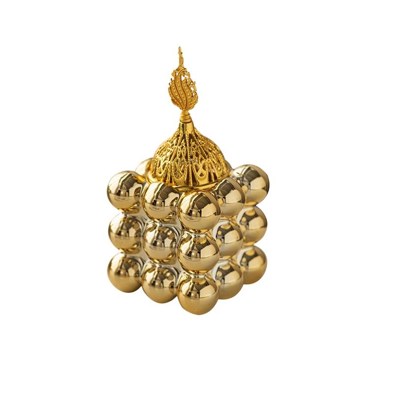 1 шт. Роскошная золотая арабская аромалампа керамика Аромалампа Ароматерапия Вдохновленный Ближним Востоком декор для дома йоги сада кемпинга