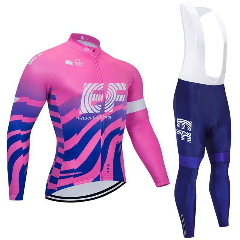 Cross-border bicycles Spring and Autumn men's and women's long-sleeved suits Speed down suits Tour de France version cycling suits Foreign trade