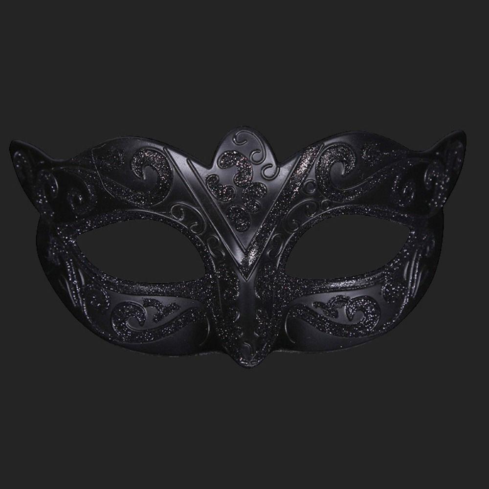 Plastic Halloween Masks Party Cosplay Props Venice Mask Personality Glitter Mask Women