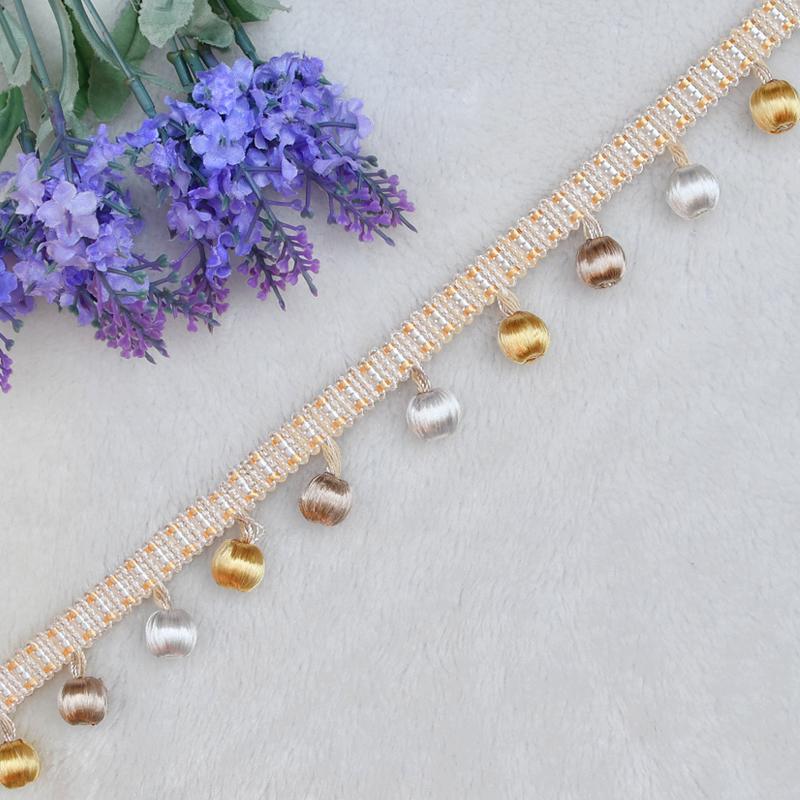 1 метр Европейский стиль кисточка бахрома помпон шар занавеска кружевная отделка сделай сам обивка диван скатерть декор аксессуары швейное ремесло