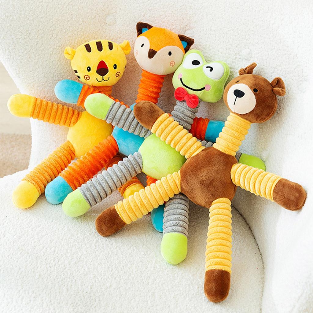 Новая игрушка для собак, плюшевый звук для жевания, пищалка, скрипучие звуки скрежета зубов, интерактивная обучающая игрушка для щенков