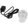 Waterproof LED Spotlight for Aquarium 360 Angle Adjustment Convex Lens Submersible Light Fish Tank Decorative Lamp for Pool Vase