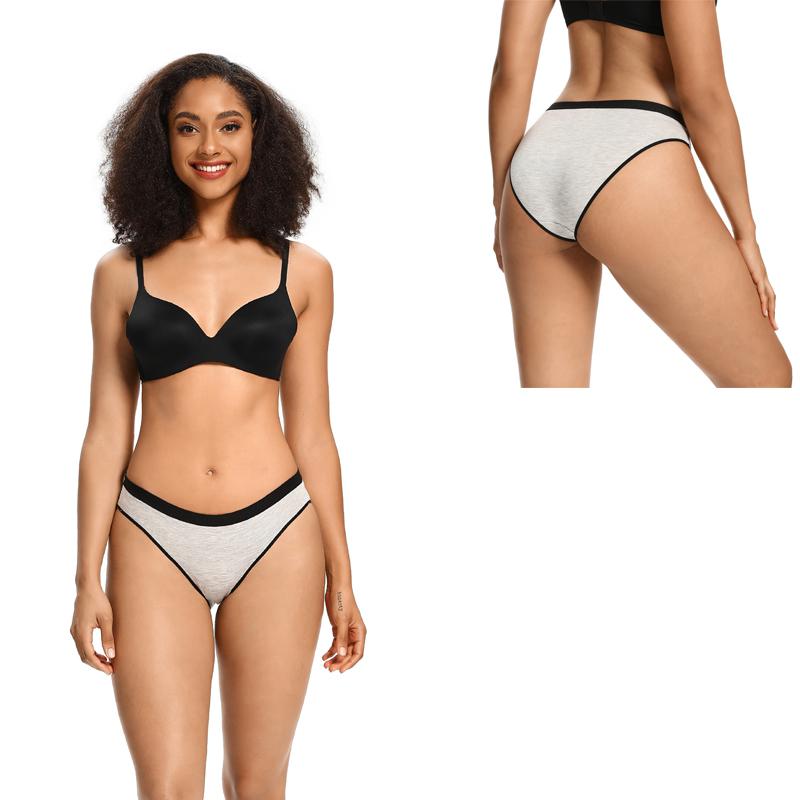 BONITOS 1Pcs Sexy Print Women's Briefs High Waist Female Panties Plus Size Underpanties