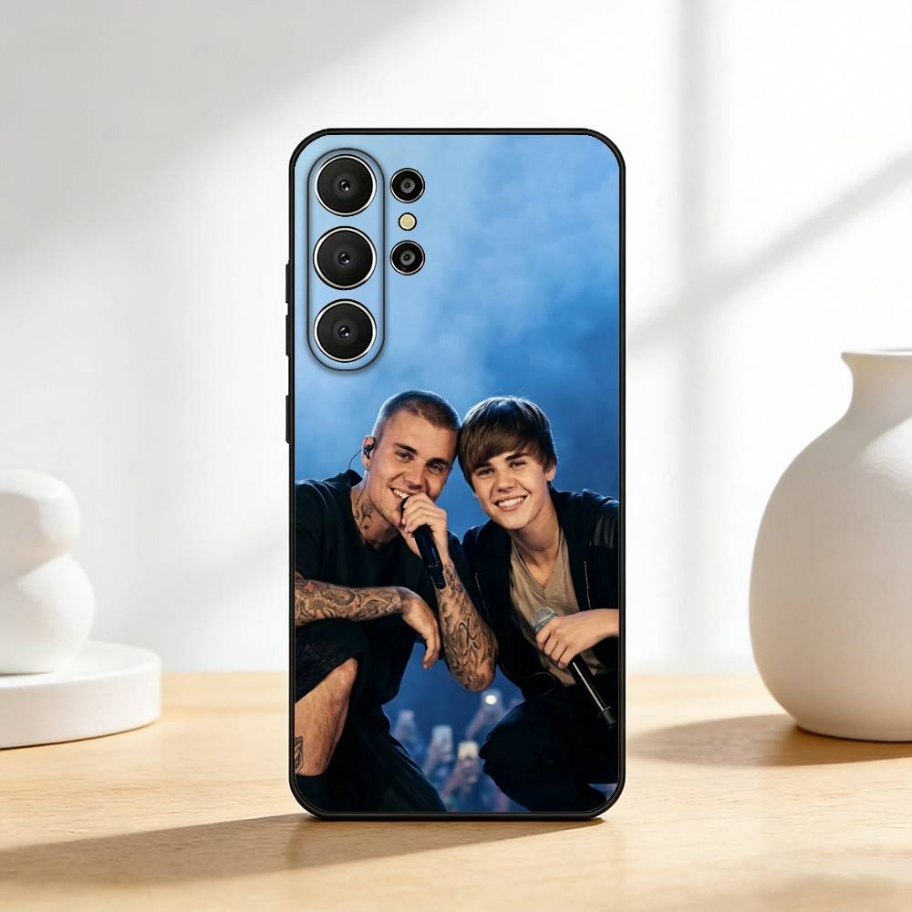 J-Джастин Бибер - C-Коачелла 2026 Чехол для телефона для Samsung S26,S25,24,23,22,30,21,10,9,Ultra,Plus,Lite,FE Мягкий черный чехол