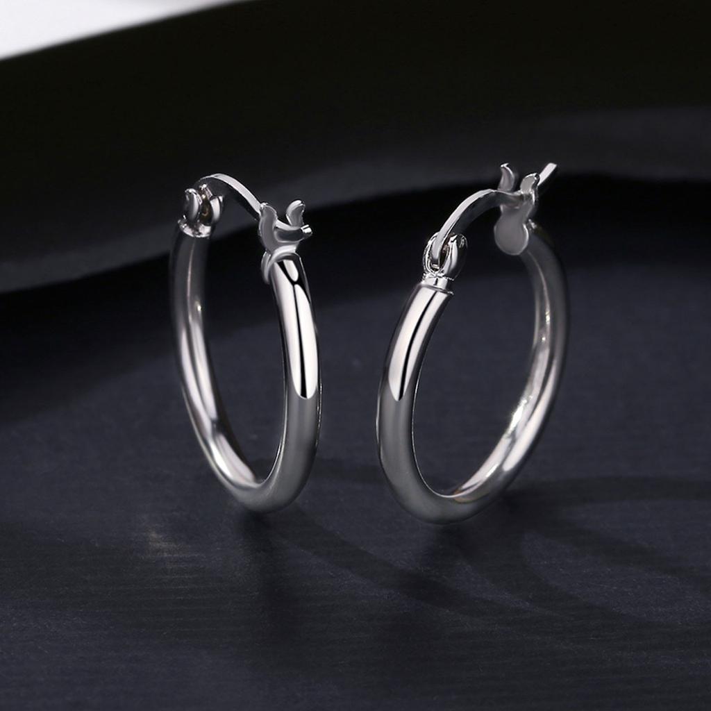 Small Hoop Stud Earrings Unisex Hoops Earrings Cartilage Earrings Piercing Jewellery For Women Girls 25mm Diameter