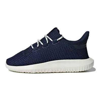 Темно-синие детские кроссовки Tubular Shadow K Blue White BB6753