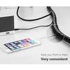 2m Wire Wrap Organizer Winder Clip Cable Plug Wire Holder Cord Protector Management Ethernet Wire